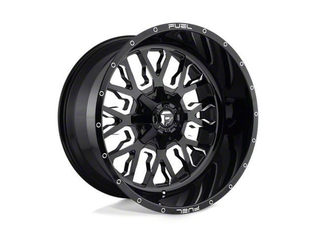 Fuel Wheels Stroke Gloss Black Milled 6-Lug Wheel; 20x9; 20mm Offset (99-06 Silverado 1500)