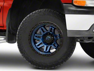 Fuel Wheels Syndicate Dark Blue with Black Ring 6-Lug Wheel; 17x9; -12mm Offset (99-06 Silverado 1500)