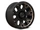 Fuel Wheels Traction Matte Black with Double Dark Tint 6-Lug Wheel; 17x9; 1mm Offset (99-06 Silverado 1500)