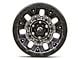Fuel Wheels Traction Matte Gunmetal with Black Ring 6-Lug Wheel; 17x9; -12mm Offset (99-06 Silverado 1500)