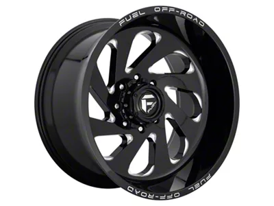 Fuel Wheels Vortex Gloss Black Milled 6-Lug Wheel; 20x10; -19mm Offset (99-06 Silverado 1500)