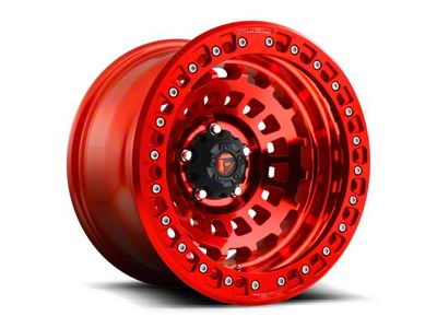 Fuel Wheels Zephyr Beadlock Candy Red 6-Lug Wheel; 17x9; -15mm Offset (99-06 Silverado 1500)
