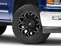 Fuel Wheels Assault Satin Black Milled 6-Lug Wheel; 20x10; -22mm Offset (14-18 Silverado 1500)