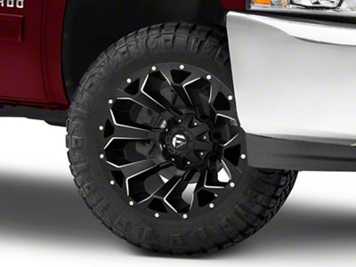 Fuel Wheels Assault Satin Black Milled 6-Lug Wheel; 20x12; -43mm Offset (07-13 Silverado 1500)