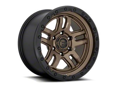 Fuel Wheels Ammo Matte Bronze with Black Bead Ring 6-Lug Wheel; 17x9; 1mm Offset (23-25 Canyon)