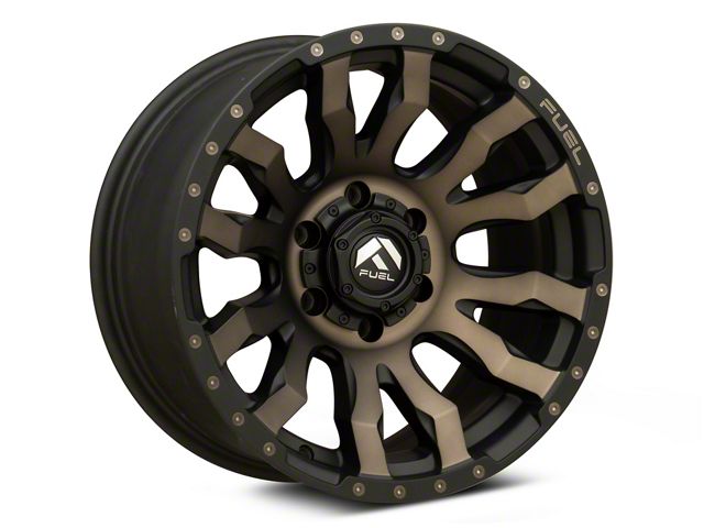Fuel Wheels Blitz Matte Black with Dark Tint 6-Lug Wheel; 17x9; -12mm Offset (23-24 Canyon)