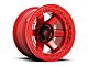 Fuel Wheels Block Beadlock Candy Red 6-Lug Wheel; 17x9; -15mm Offset (23-25 Canyon)