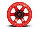 Fuel Wheels Block Beadlock Candy Red 6-Lug Wheel; 17x9; -15mm Offset (23-25 Canyon)