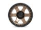 Fuel Wheels Block Matte Bronze with Black Ring 6-Lug Wheel; 18x9; 20mm Offset (15-22 Canyon)