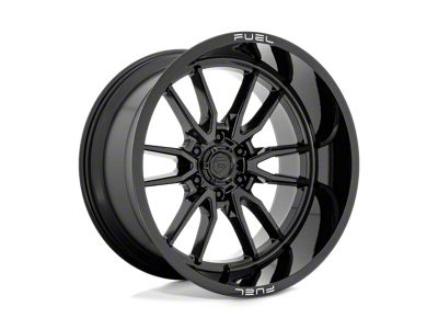 Fuel Wheels Clash Gloss Black 6-Lug Wheel; 22x12; -44mm Offset (23-25 Canyon)