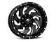 Fuel Wheels Cleaver Gloss Black Milled 6-Lug Wheel; 18x9; -12mm Offset (23-25 Canyon)