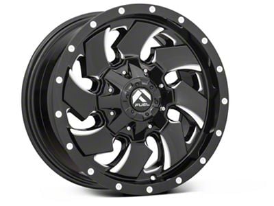 Fuel Wheels Cleaver Gloss Black Milled 6-Lug Wheel; 22x12; -44mm Offset (23-25 Canyon)