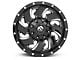 Fuel Wheels Cleaver Gloss Black Milled 6-Lug Wheel; 22x12; -44mm Offset (23-25 Canyon)