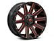 Fuel Wheels Contra Gloss Black with Red Tinted Clear 6-Lug Wheel; 20x9; 20mm Offset (23-25 Canyon)