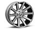 Fuel Wheels Contra Platinum Brushed Gunmetal with Tinted Clear 6-Lug Wheel; 20x10; -19mm Offset (23-25 Canyon)