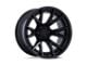 Fuel Wheels Fusion Forged Catalyst Matte Black with Gloss Black Lip 6-Lug Wheel; 20x10; -18mm Offset (23-25 Canyon)