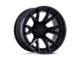 Fuel Wheels Fusion Forged Catalyst Matte Black with Gloss Black Lip 6-Lug Wheel; 22x12; -44mm Offset (23-25 Canyon)