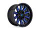 Fuel Wheels Hardline Gloss Black with Blue Tinted Clear 6-Lug Wheel; 18x9; 2mm Offset (23-24 Canyon)