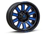 Fuel Wheels Hardline Gloss Black with Blue Tinted Clear 6-Lug Wheel; 20x9; 20mm Offset (23-25 Canyon)