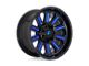 Fuel Wheels Hardline Gloss Black with Blue Tinted Clear 6-Lug Wheel; 22x12; -45mm Offset (23-25 Canyon)