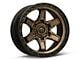 Fuel Wheels Kicker Matte Bronze with Black Bead Ring 6-Lug Wheel; 18x9; 1mm Offset (23-25 Canyon)