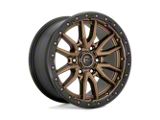 Fuel Wheels Rebel Matte Bronze with Black Bead Ring 6-Lug Wheel; 18x9; 20mm Offset (15-22 Canyon)