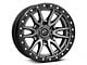 Fuel Wheels Rebel Matte Gunmetal with Black Bead Ring 6-Lug Wheel; 17x9; 1mm Offset (23-25 Canyon)