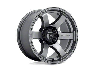 Fuel Wheels Rush Matte Gunmetal 6-Lug Wheel; 18x9; 20mm Offset (15-22 Canyon)