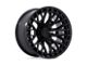 Fuel Wheels Sigma Blackout with Gloss Black Lip 6-Lug Wheel; 20x10; -18mm (23-24 Canyon)