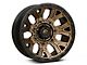 Fuel Wheels Traction Matte Bronze with Black Ring 6-Lug Wheel; 17x9; -12mm Offset (23-25 Canyon)