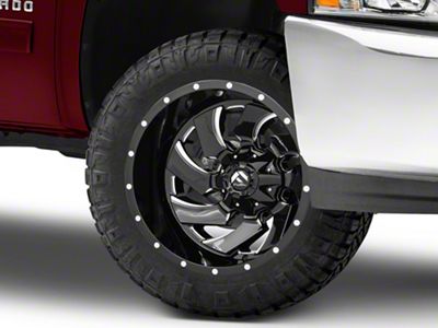 Fuel Wheels Cleaver Gloss Black Milled 6-Lug Wheel; 20x12; -44mm Offset (07-13 Silverado 1500)