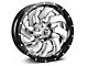 Fuel Wheels Cleaver Chrome with Gloss Black 6-Lug Wheel; 22x10; -13mm Offset (19-24 Silverado 1500)