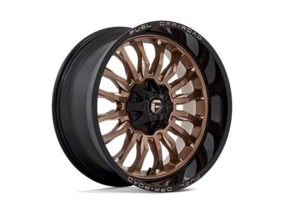 Fuel Wheels Arc Platinum Bronze with Black Lip 6-Lug Wheel; 22x10; -18mm Offset (23-24 Colorado)