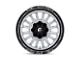 Fuel Wheels Arc Silver Brushed Face with Milled Black Lip 6-Lug Wheel; 20x10; -18mm Offset (23-24 Colorado)