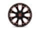 Fuel Wheels Assault Matte Black Red Milled 6-Lug Wheel; 22x10; -18mm Offset (23-24 Colorado)