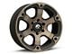 Fuel Wheels Beast Matte Black Double Dark Tint 6-Lug Wheel; 18x9; 19mm Offset (23-24 Colorado)