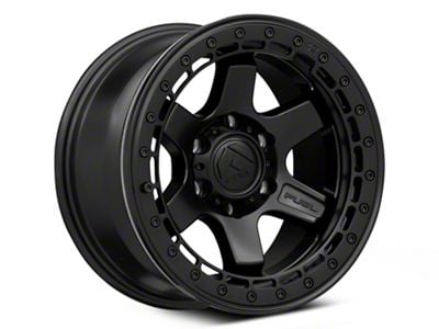 Fuel Wheels Block Beadlock Matte Black 6-Lug Wheel; 17x9; -15mm Offset (23-25 Colorado)