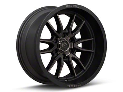 Fuel Wheels Clash Matte Black Double Dark Tint 6-Lug Wheel; 17x9; -12mm Offset (23-25 Colorado)