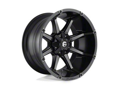 Fuel Wheels Coupler Matte Black Double Dark Tint 6-Lug Wheel; 22x12; -44mm Offset (23-24 Colorado)