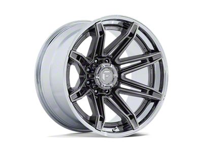 Fuel Wheels Fusion Forged Brawl Platinum with Chrome Lip 6-Lug Wheel; 20x10; -18mm Offset (23-24 Colorado)