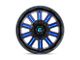 Fuel Wheels Hardline Gloss Black with Blue Tinted Clear 6-Lug Wheel; 18x9; -12mm Offset (23-24 Colorado)