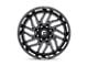 Fuel Wheels Hurricane Gloss Black Milled 6-Lug Wheel; 24x12; -44mm Offset (23-24 Colorado)