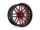 Fuel Wheels Ignite Gloss Black with Red Tinted Clear 6-Lug Wheel; 22x10; -18mm Offset (23-24 Colorado)