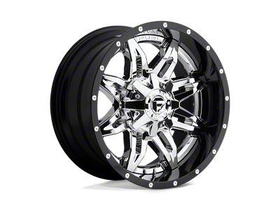 Fuel Wheels Lethal Chrome with Gloss Black Lip 6-Lug Wheel; 20x12; -44mm Offset (23-24 Colorado)