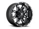 Fuel Wheels Lethal Matte Black Milled 6-Lug Wheel; 17x9; -12mm Offset (23-24 Colorado)