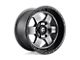 Fuel Wheels Podium Matte Gunmetal with Black Bead Ring 6-Lug Wheel; 18x9; 19mm Offset (23-24 Colorado)