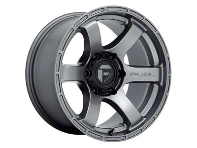 Fuel Wheels Rush Matte Gunmetal 6-Lug Wheel; 17x9; 1mm Offset (23-25 Colorado)