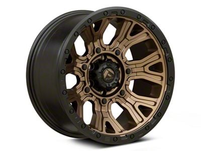 Fuel Wheels Traction Matte Bronze with Black Ring 6-Lug Wheel; 17x9; 1mm Offset (23-25 Colorado)