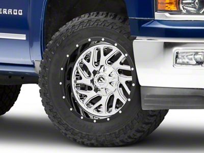 Fuel Wheels Triton Chrome with Gloss Black Lip 6-Lug Wheel; 20x12; -44mm Offset (23-24 Colorado)