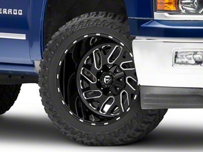 Fuel Wheels Triton Gloss Black Milled 6-Lug Wheel; 22x12; -43mm Offset (23-24 Colorado)